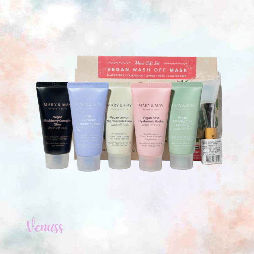 Mary&May Vegan Wash Off Mask Mini Gift Set
