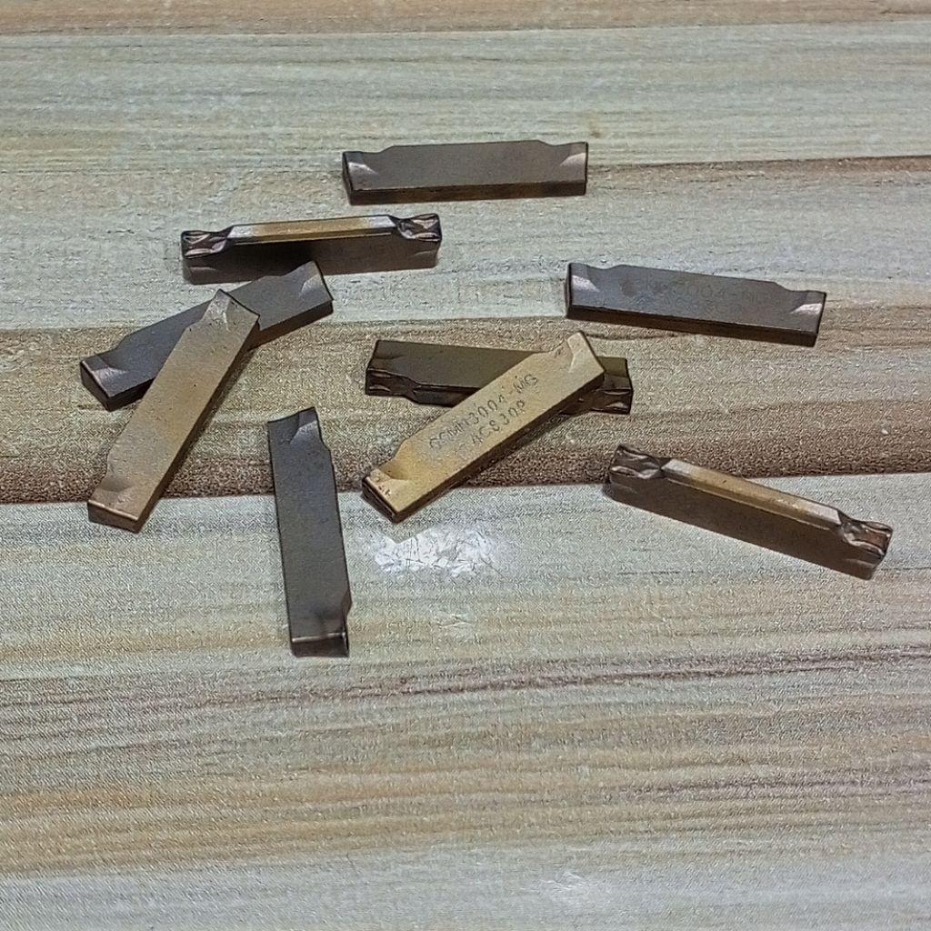 Insert potong 3mm carbide bekas pisau Cutting 3.0mm bubut Widia betel