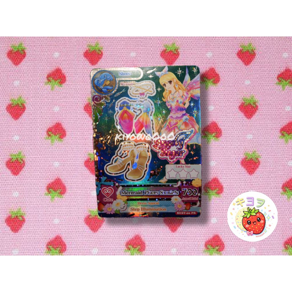 Kartu Aikatsu Premium Zodiak Mermaid Pisces Shoes Angely Sugar Ichigo BESTCARD [Baca Deskripsi]