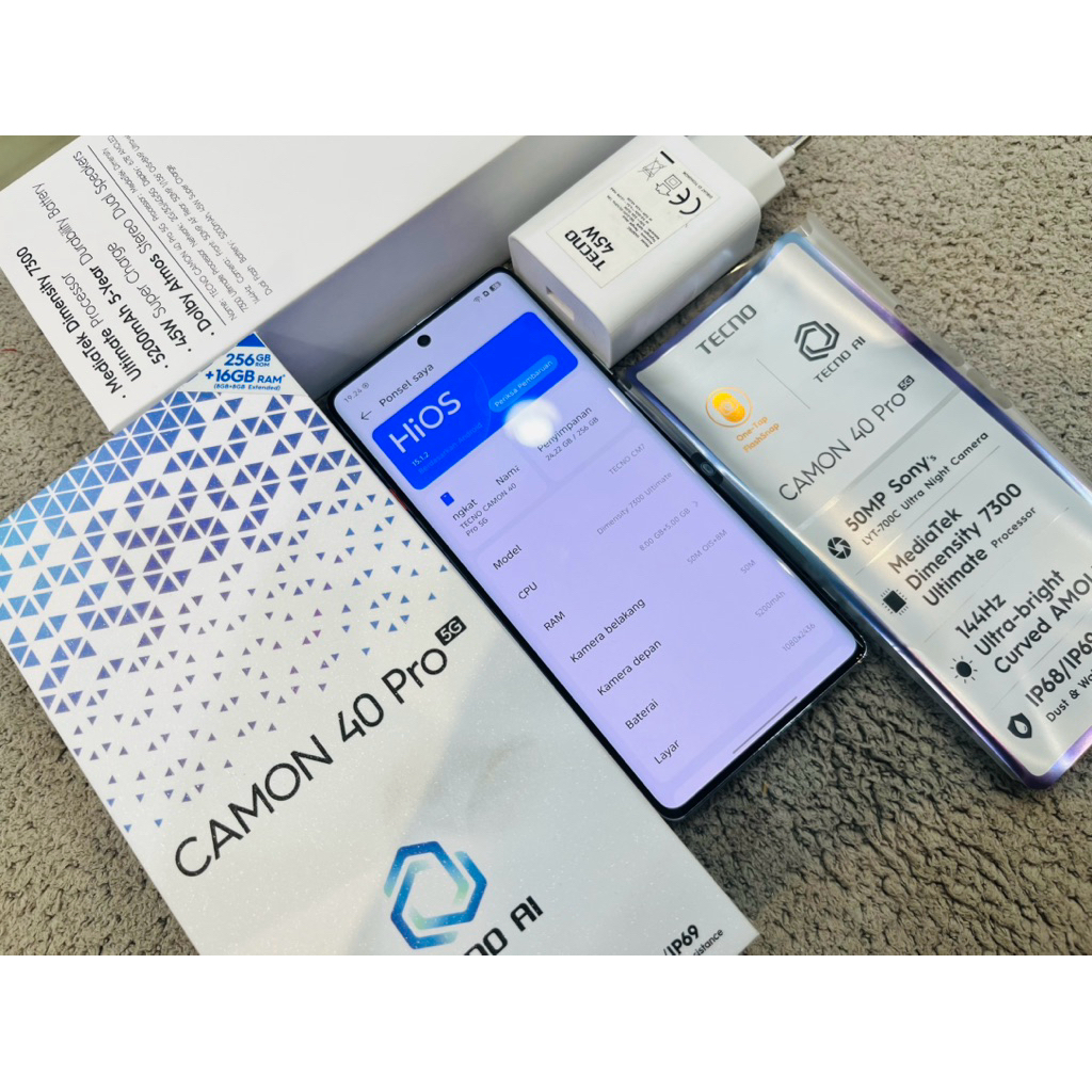 Tecno camon 40 Pro 5G ram 8/256gb