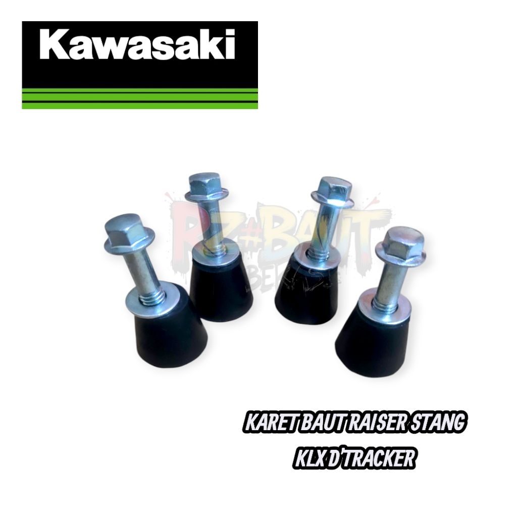 BAUT DUDUKAN STANG KLX_SET BAUT KARET DUDUKAN STANG KLX BF D'TRACKER KUALITAS ORIGINAL