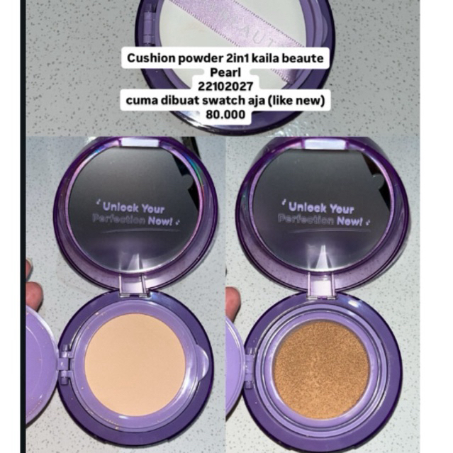 cushion powder kaila beaute 2in1
