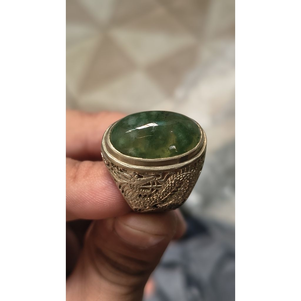 Batu Idocrase Lumut Aceh