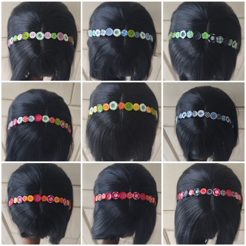 button headband/ bando kancing/ bando jumino core