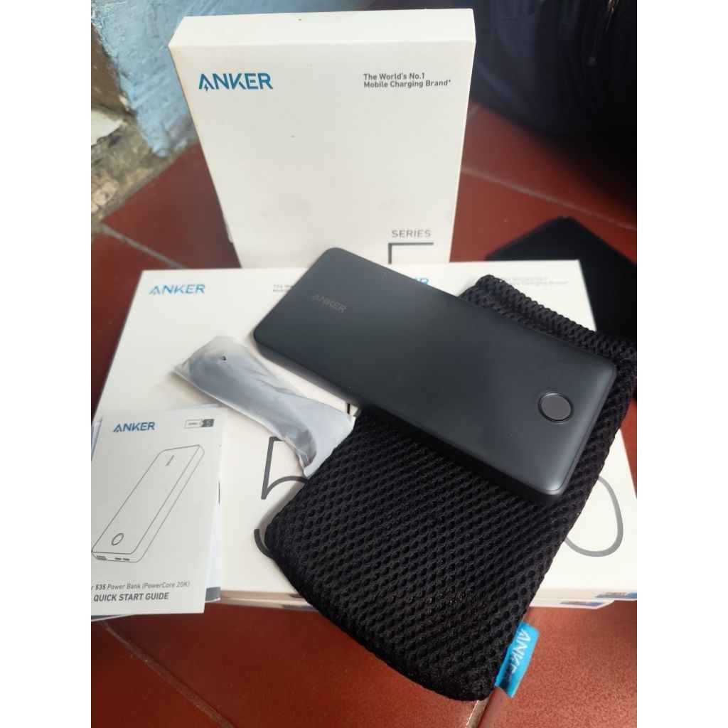 powerbank Anker 535 power core 20k(20000mah) Baru 100%, segel & original