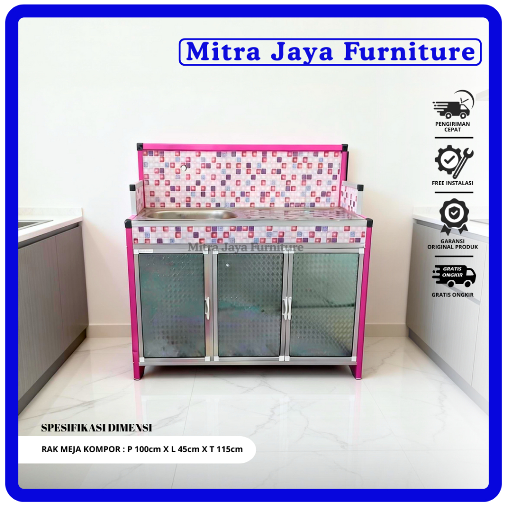 RAK WASTAFEL/MEJA CUCI/MEJA KOMPOR/ MEJA CUCI / MEJA DAPUR / RAK SERBAGUNA