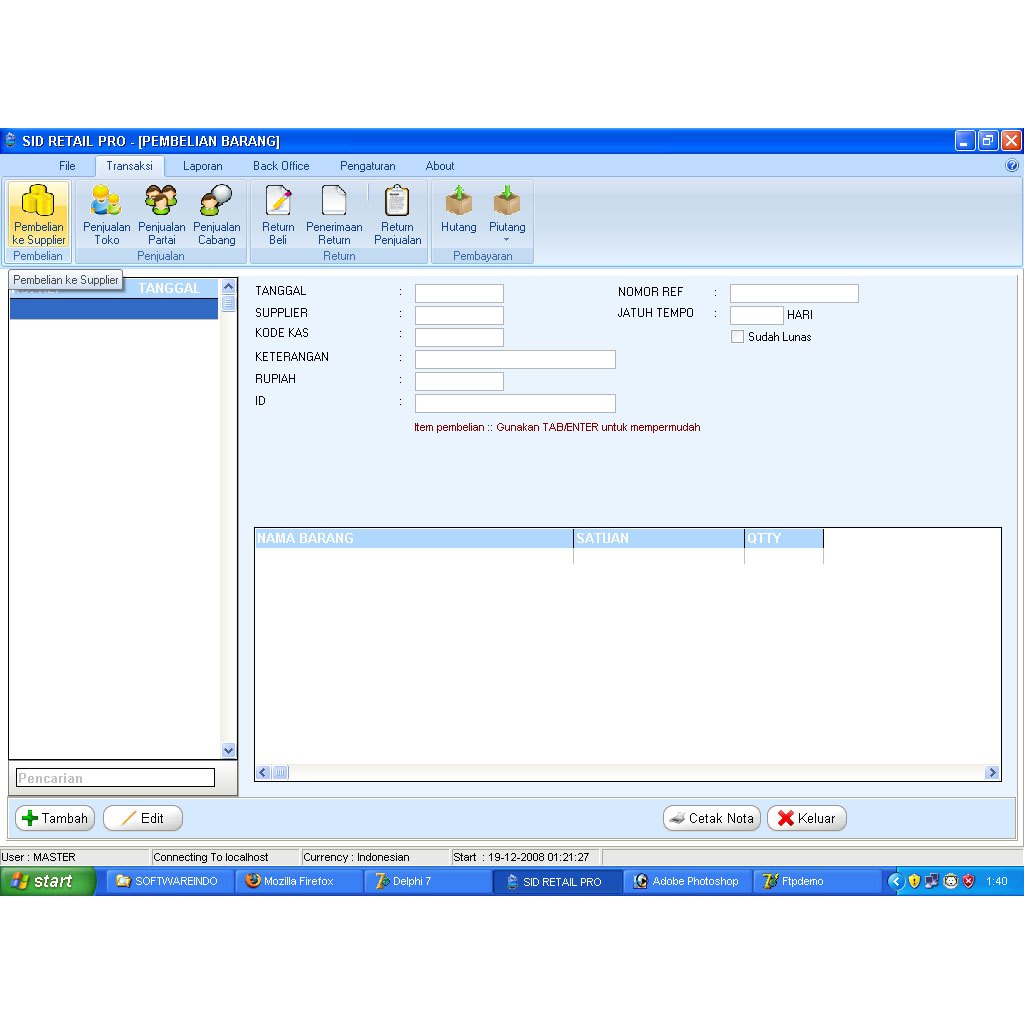 Software SID Minimarket 6280 TERBARU
