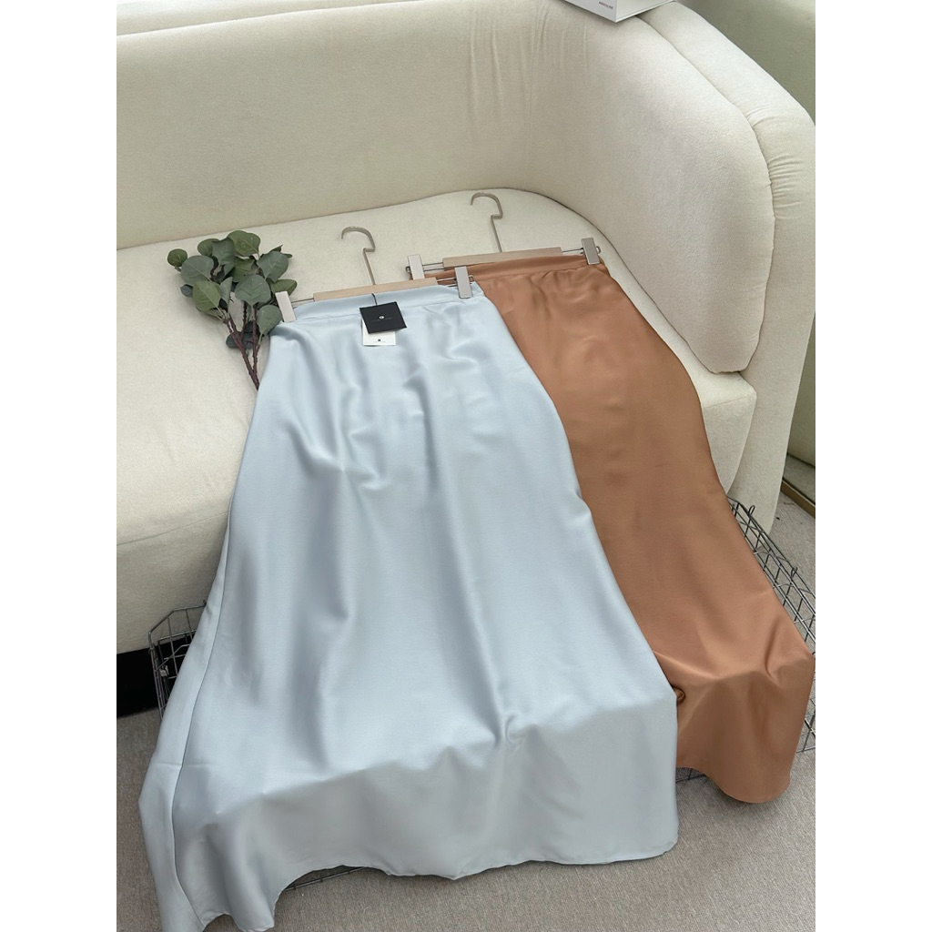 TIKA SKIRT SILK | VISEEL SKIRT SILK | LADYFAME | Skirt Terbaru | Skirt Silk Terkini