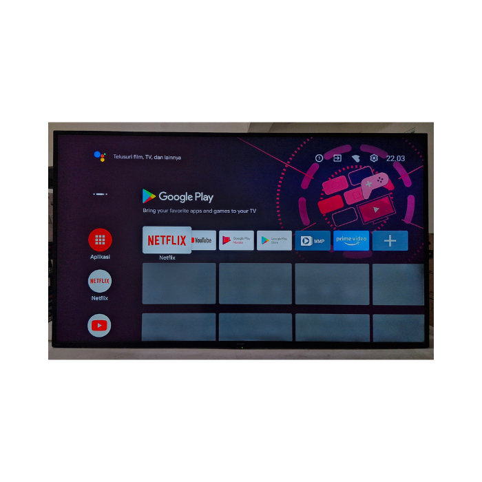 (Grade C) LED TV 65" ANDROID TV 4K HDR SHARP 4T-C65CK1X