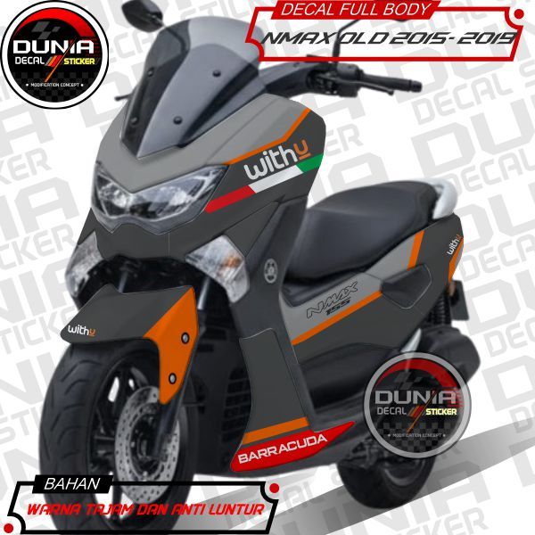 Decal Nmax Old polos Stiker full body yamaha nmax sticker motor nmax motif With U COD