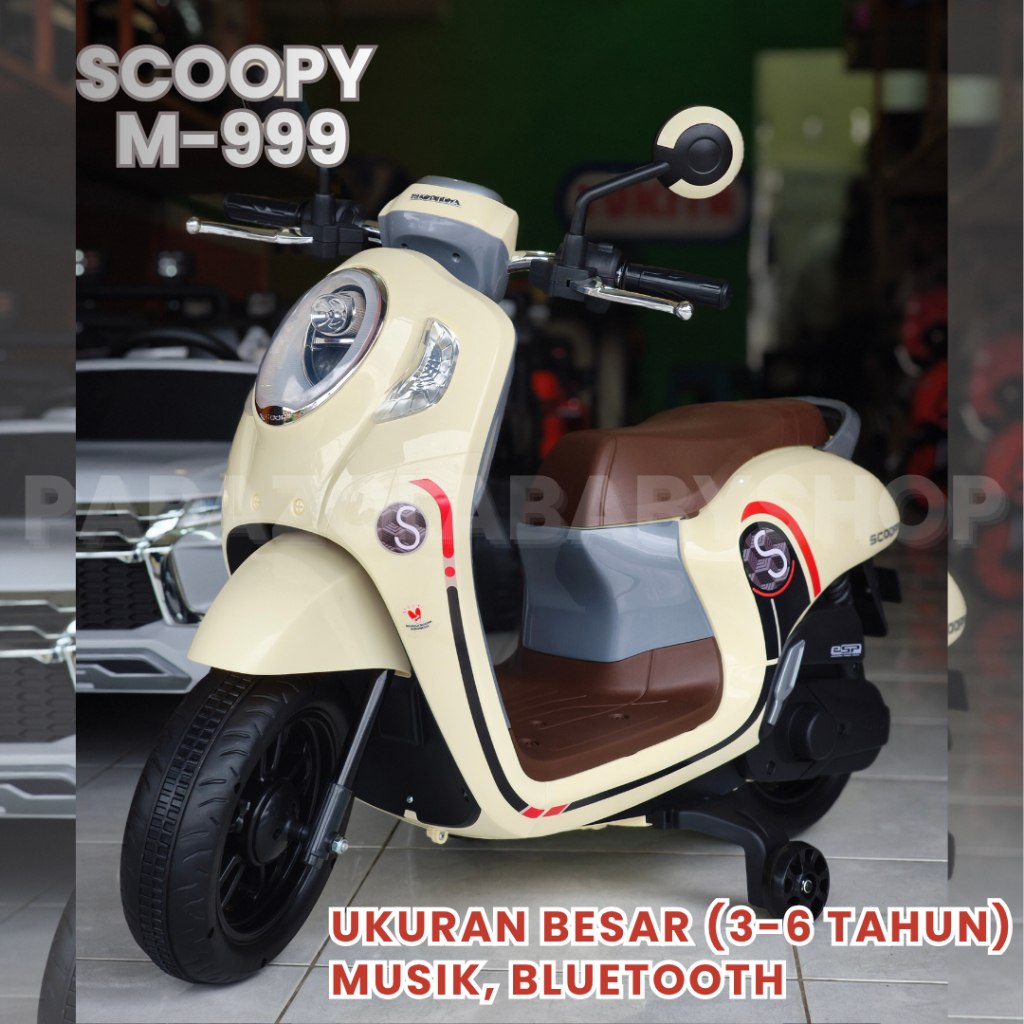MAINAN MOTOR AKI ANAK HONDA SCOOPY // MOTOR AKI ANAK HONDA SCOOPY LICENSE M-999