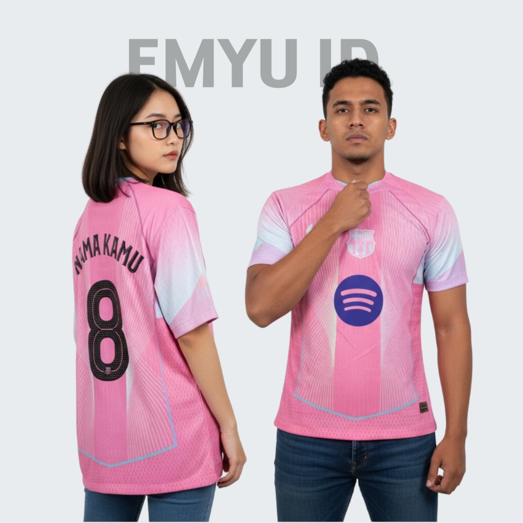 PLAYER ISSUE Brcln Special Edition Aurora Pink 2025 2026 Jersey Baju Sepak Bola Warna Pink Pi Pasang