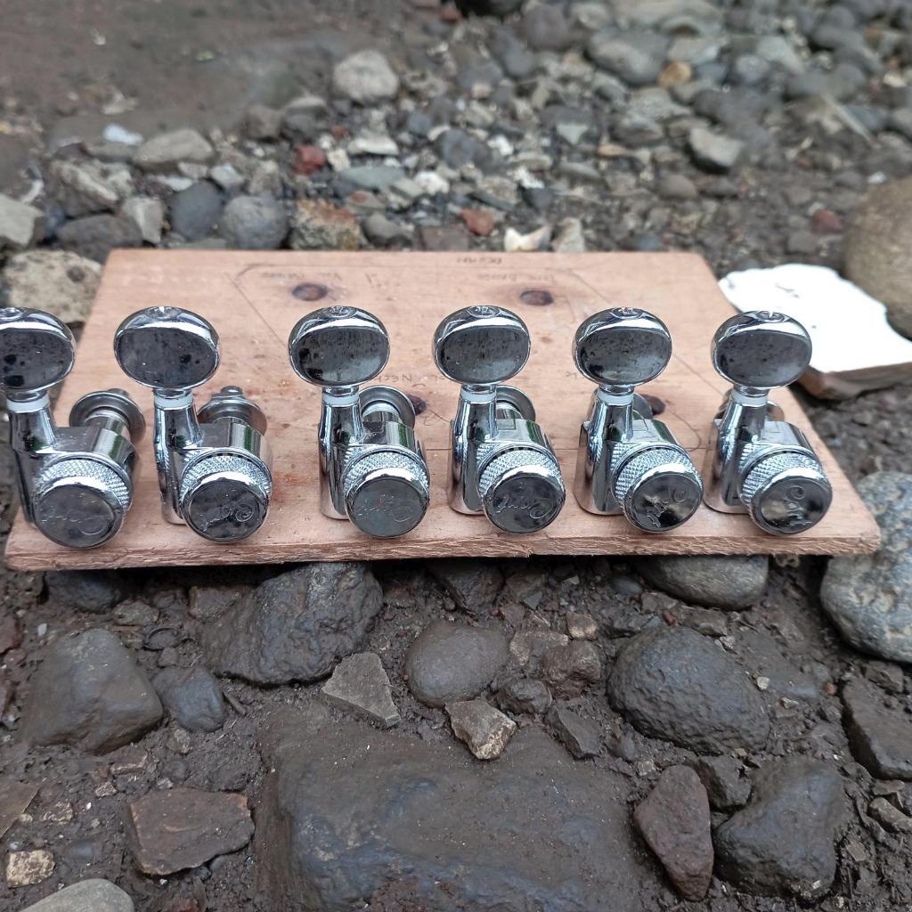 Dryer Gitar Cort Screwless Locking Tuner 6 In Line Chrome