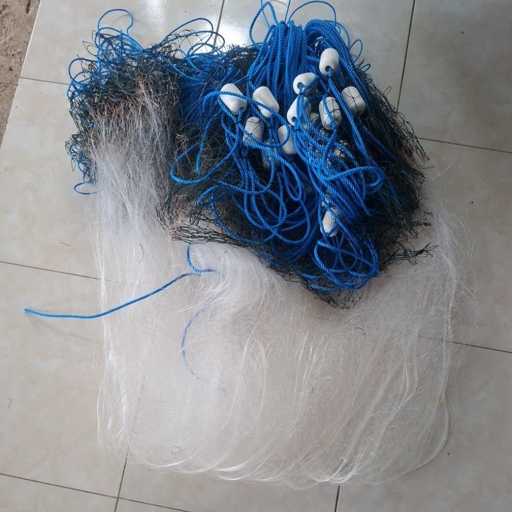 Jaring Udang 3 Lapis siap Pakai 50mx180cm Jaring Ikan 3 lapis Jaring Kantong Jaring grondong Pukat I