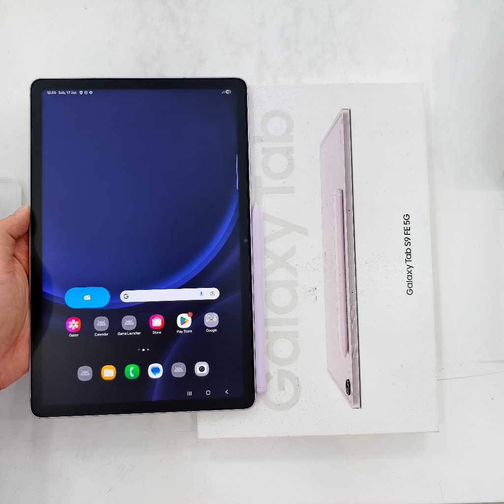 SECOND Tab Samsung S9 FE 5G 6/128 6GB 128GB S pen tab S9FE RESMI SEIN Indonesia