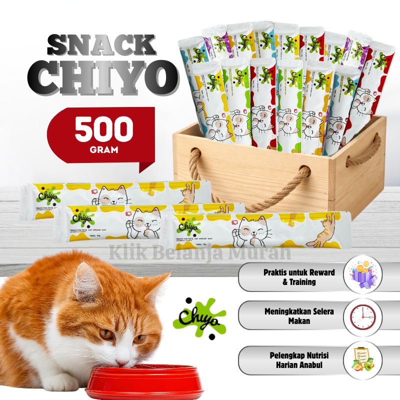 500 gr Creamy Snack Kucing  Cat Strip /Makanan Snack Kucing Adult Kitten LieBao Cat Strips/Cat Strip