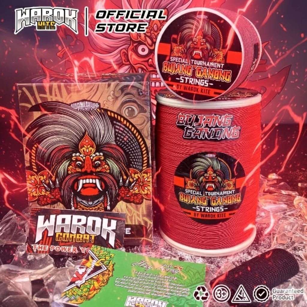 Gelasan Uluran Spesial Tournament Warok BUJANG GANONG 0,25 Kasar Tajam ( Rajanya Uluran)