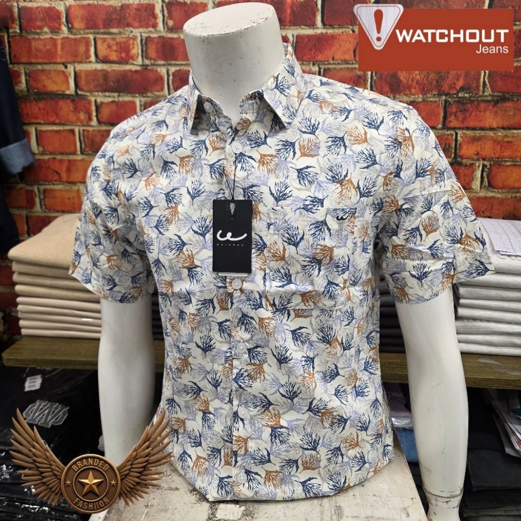 WATCHOUT JEANS KEMEJA LENGAN PENDEK JS502540826 MD BLUE
