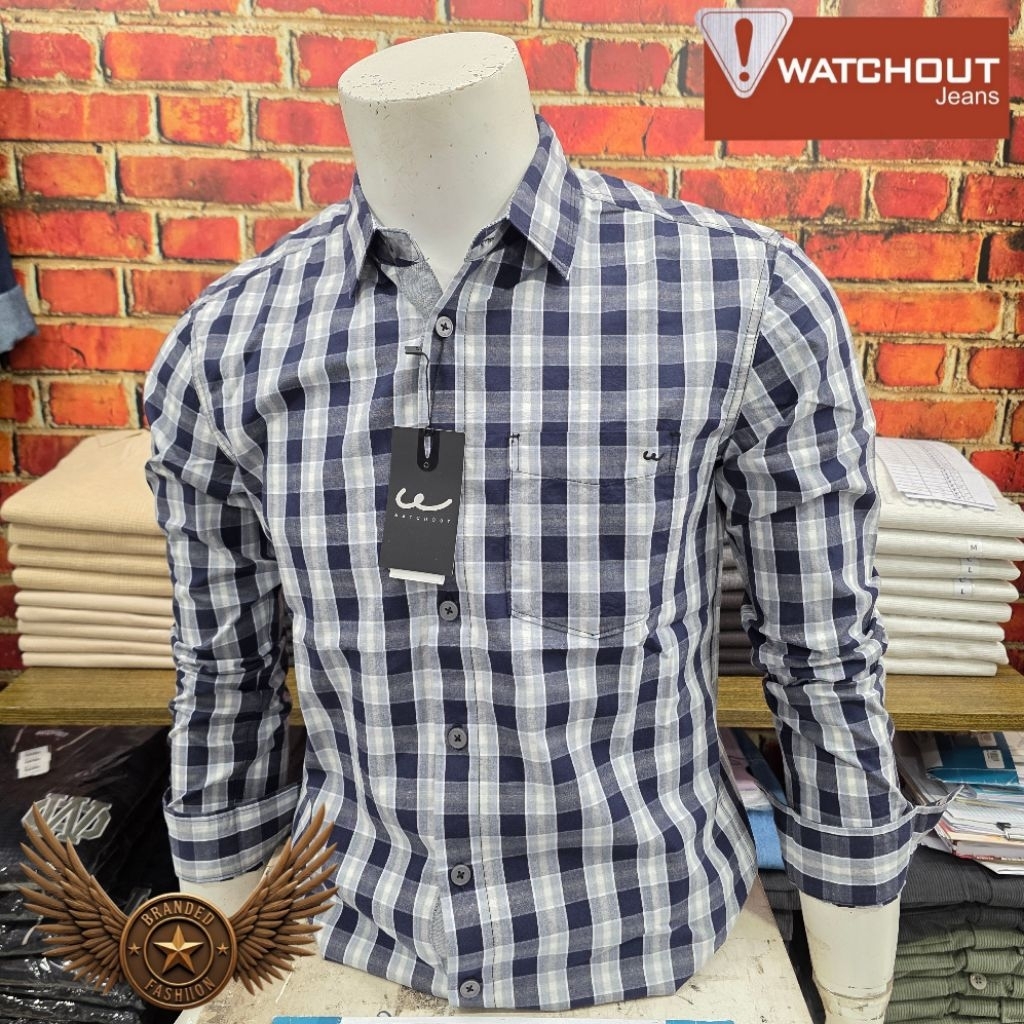 WATCHOUT JEANS KEMEJA LENGAN PANJANG JS303340127 NAVY