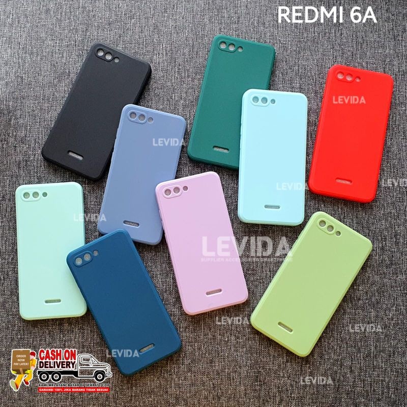 REDMI 6A REDMI 8 REDMI 8A REDMI 9A CASE MACARON SQUARE LIQUID CASE REDMI 6A REDMI 8 REDMI 8A REDMI 9