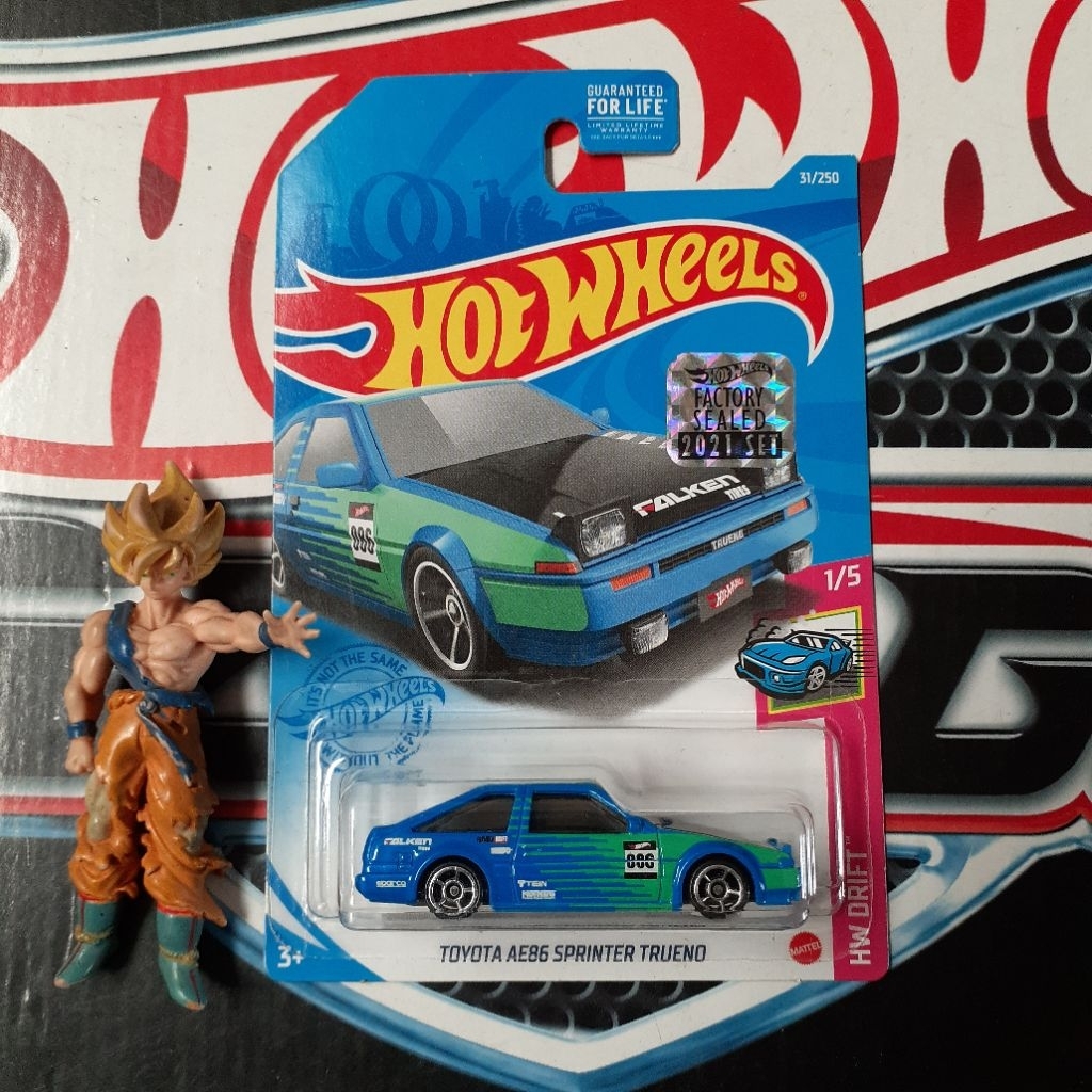 Hotwheels Toyota AE86 Sprinter Trueno Factory Sealed 2021 Falken