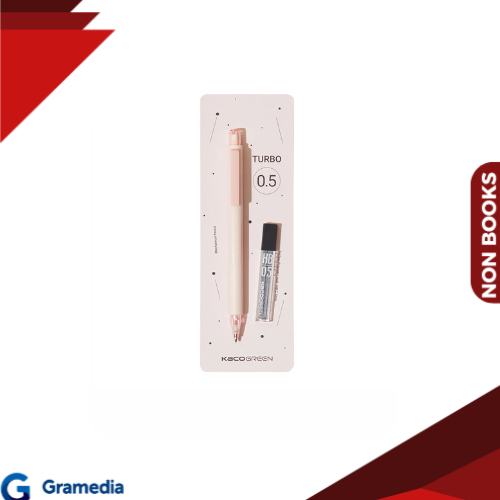 Gramedia Medan - KACO TURBO MECH PENCIL 0.5 SET WITH REFILL HB PINK