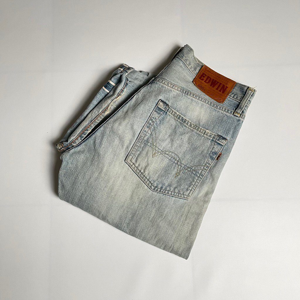 Edwin 505Z Selvedge Denim Jeans Blue Wash