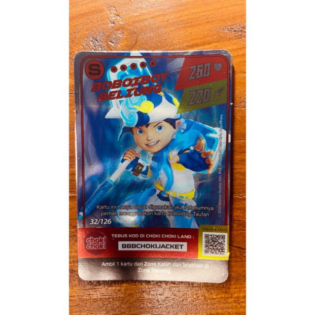 Choki choki Monsta Galaxy card boboiboy beliung
