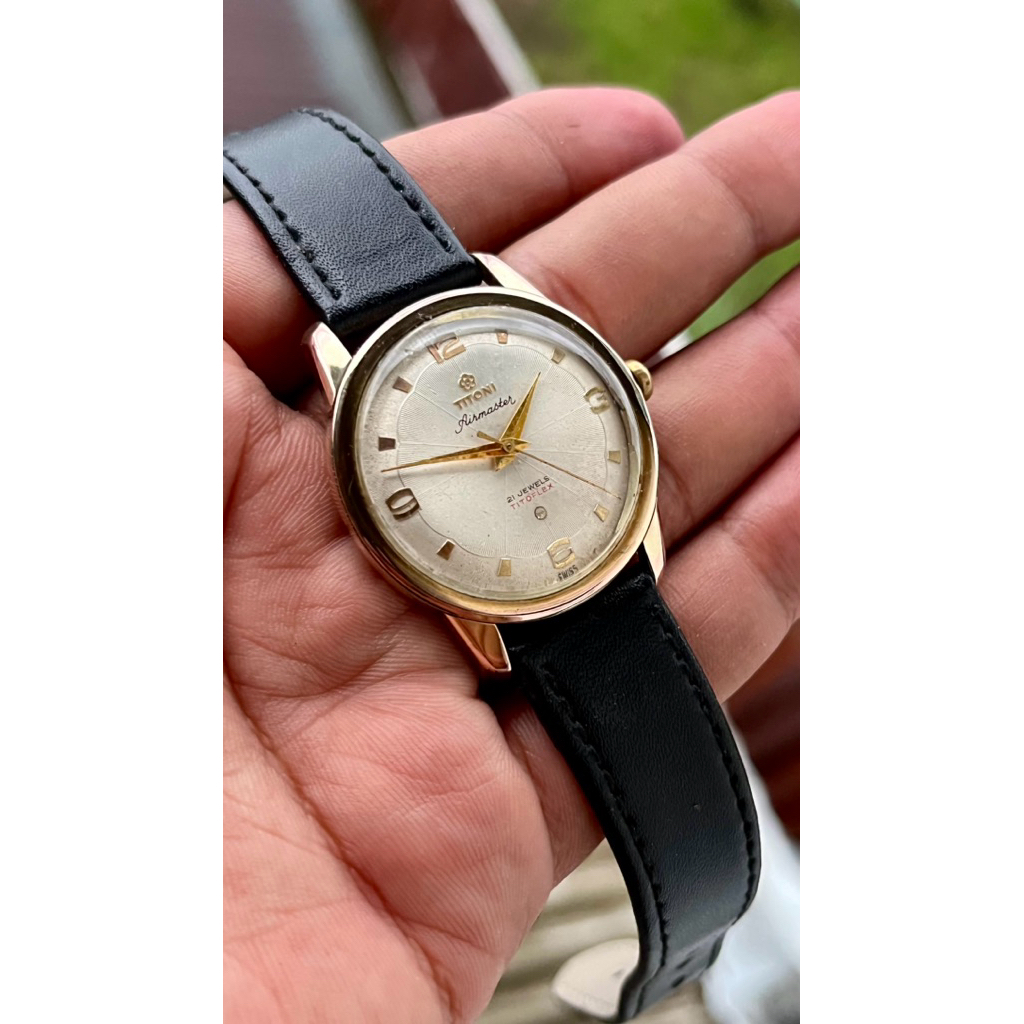 TITONI AIRMASTER TITOFLEX MANUAL WINDING 21 JEWELS