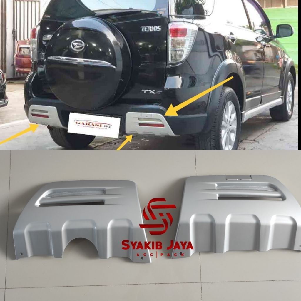 Body kit Bumper Belakang Ornament Terios Tx 2012 2014 Original