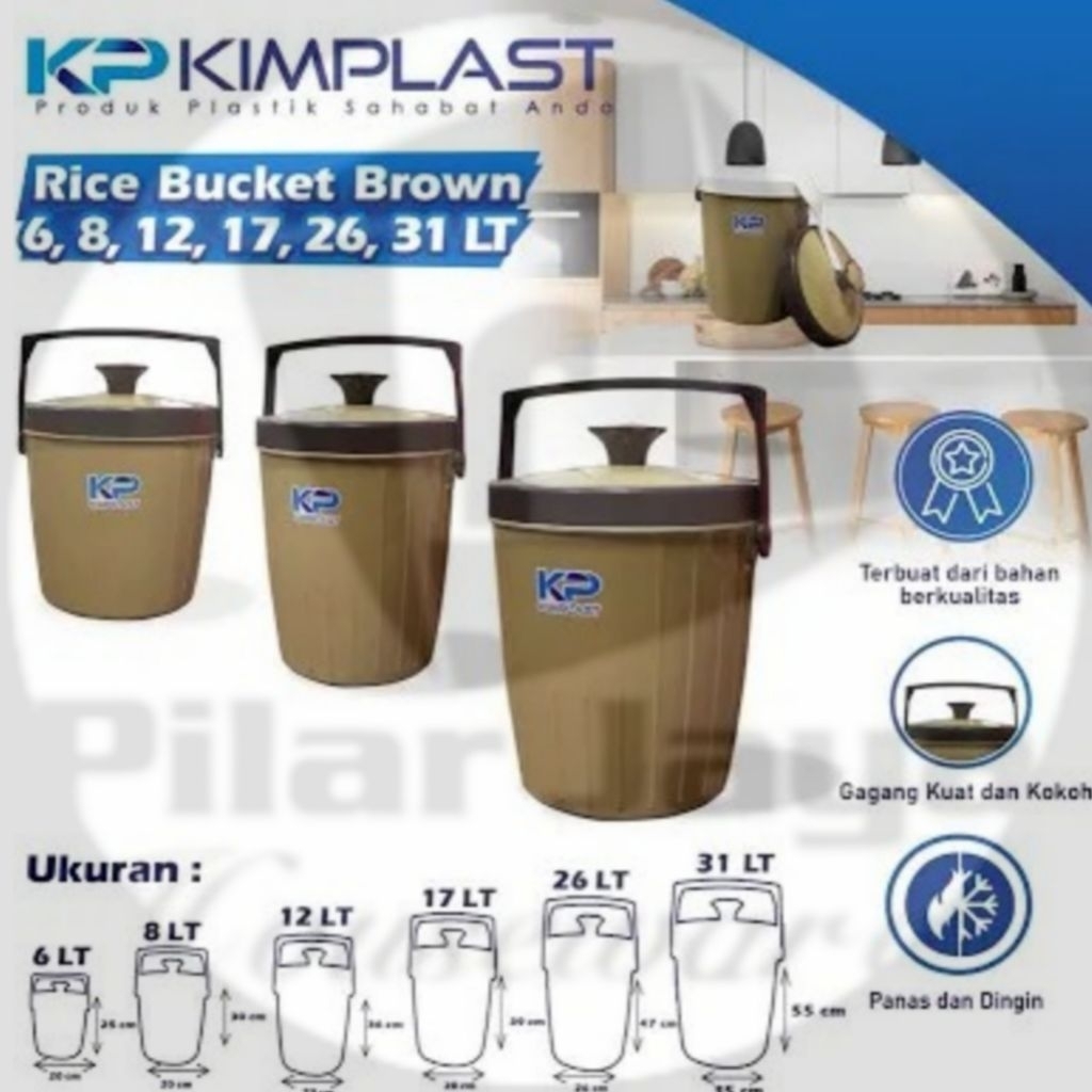 (4 Ukuran)Thermos Nasi/Thermos Es Batu/Rice-Ice Bucket