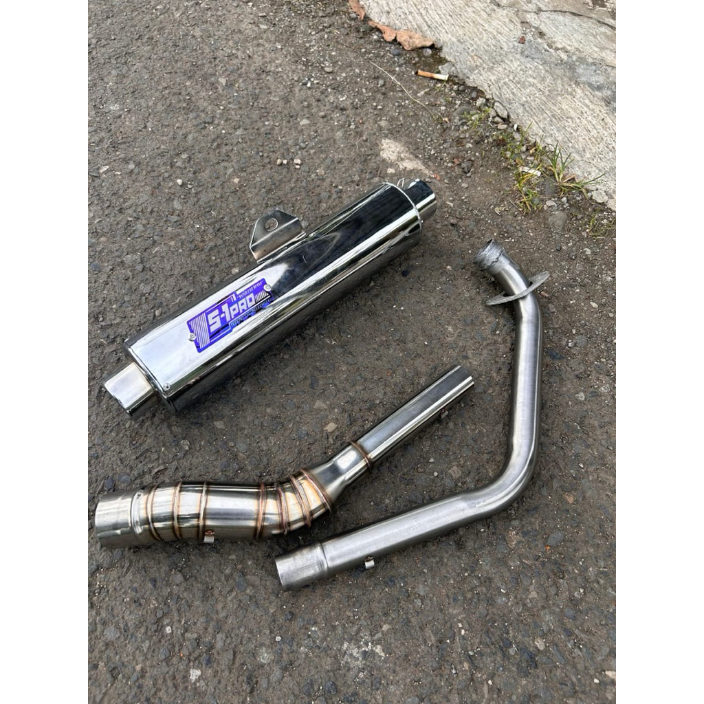 KNALPOT STANDAR Satria Fu pnp Vixion Cb150r Verza Jupiter MX CS1 Sonic Knalpot ORIGINAL S-1pro