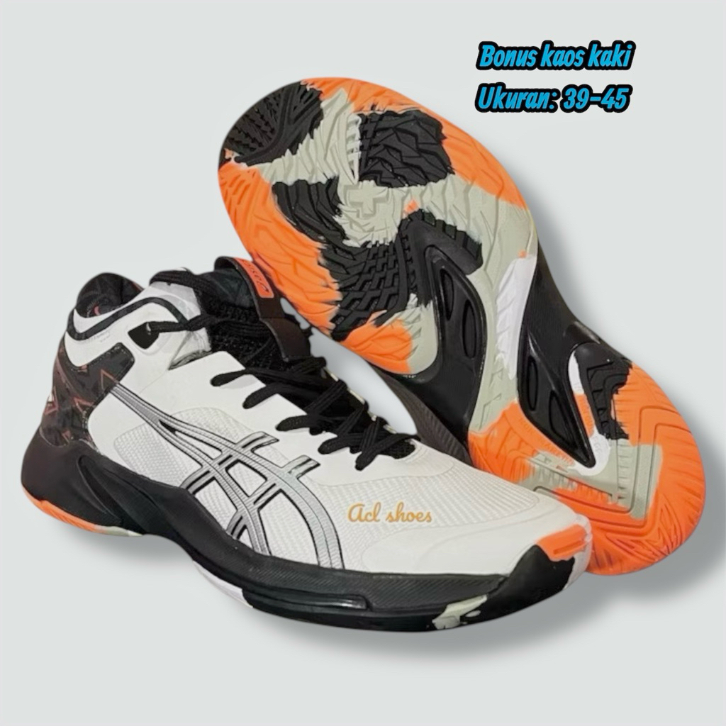sepatu volly gel voley elite original import sepatu voli ball / sepatu voly sepatu volyy pria