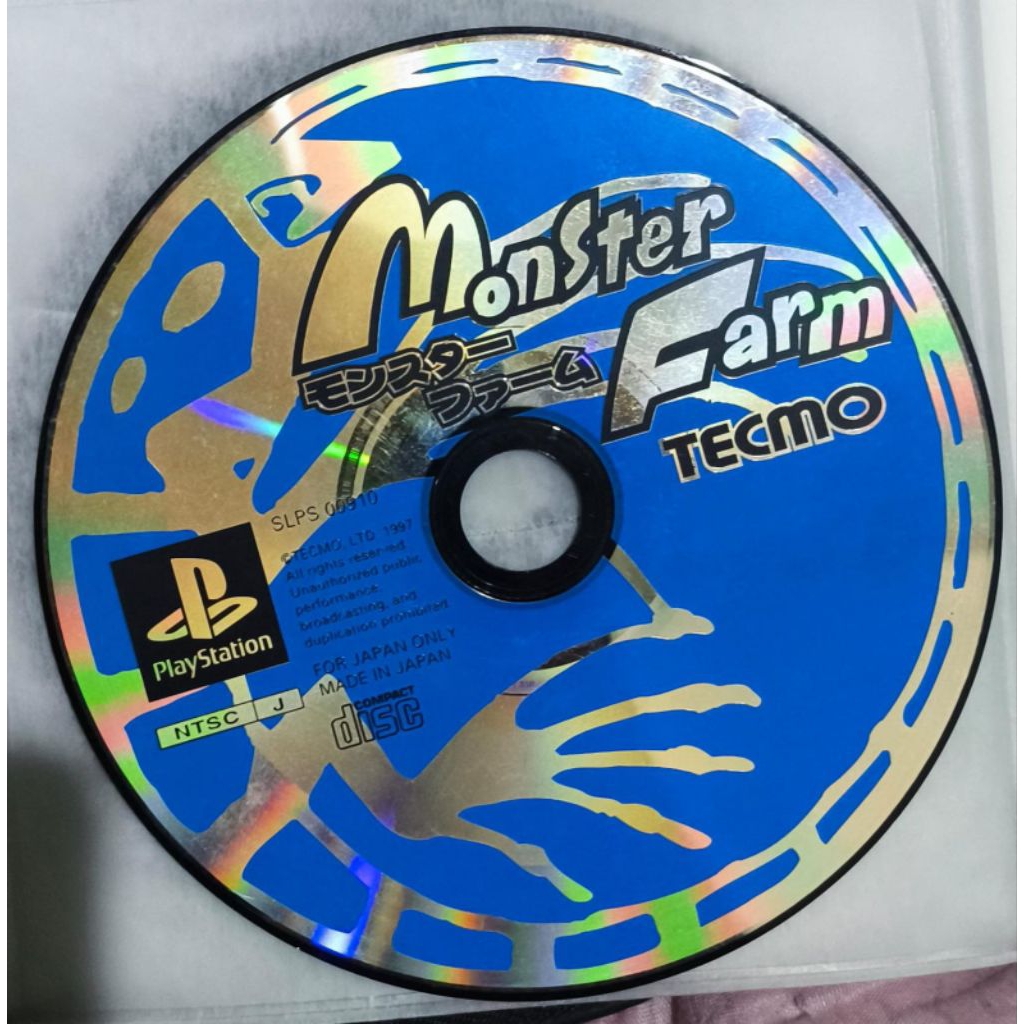 KASET PS1 ORIGINAL MONSTER FARM