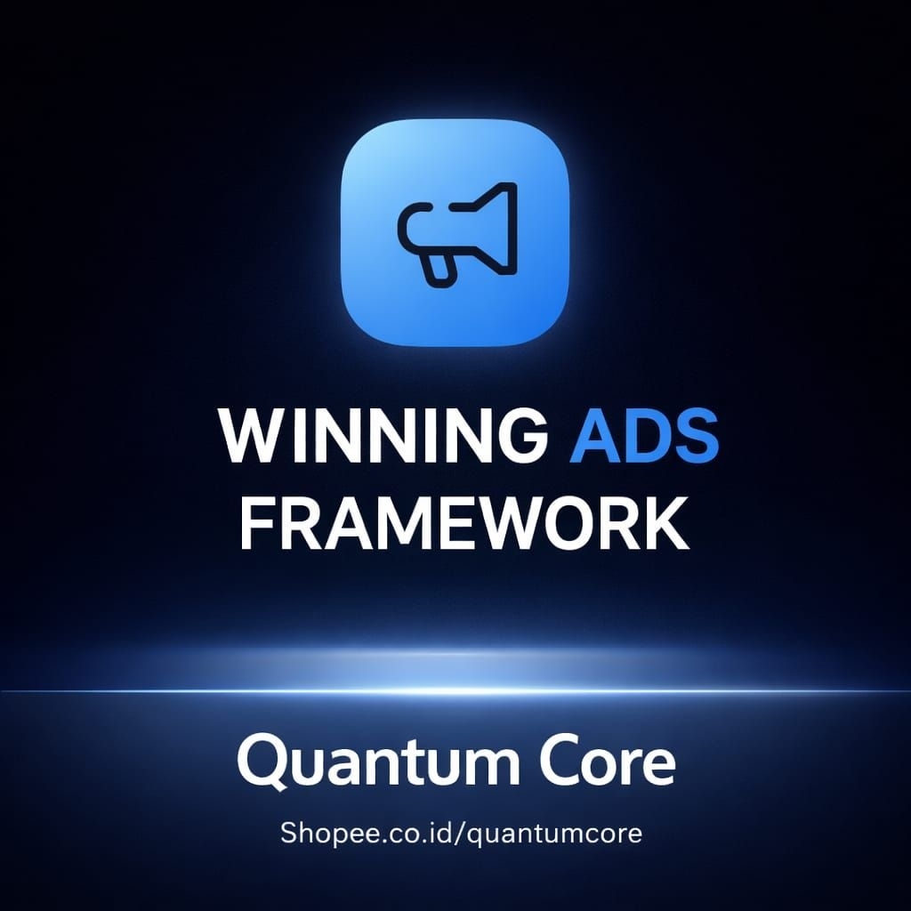 ( LIFETIME ACCESS ) E-115 WINNING ADS FRAMEWORK 1.0: RAHASIA SCALING IKLAN TANPA BONCOS + BONUS EKSK