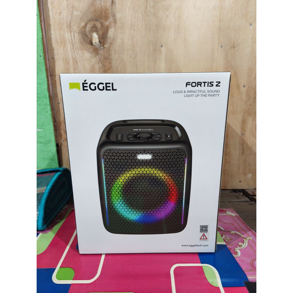 Speaker Karaoke Bluetooth Eggel Fortis 2 Black Baru
