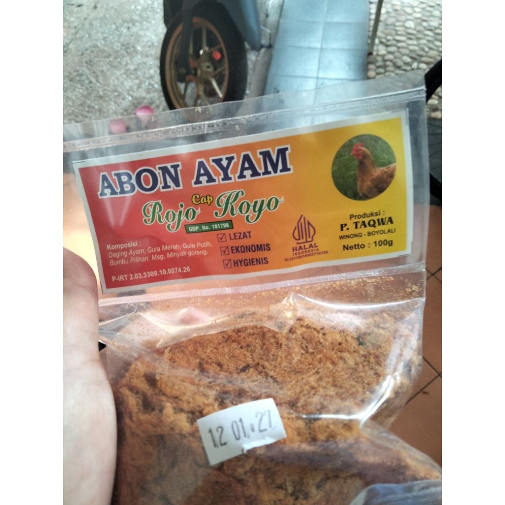 Abon ayam rojo.koyo