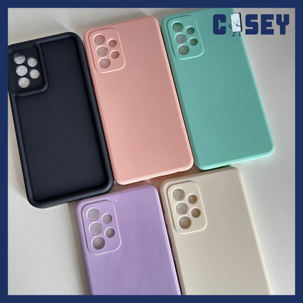 Case OPPO Macaron Polos Hitam Pink Ungu Hijau Cream A37 A16 A1K C2 A15 A54 A39 A5 A9 A52 A3S A74 A83