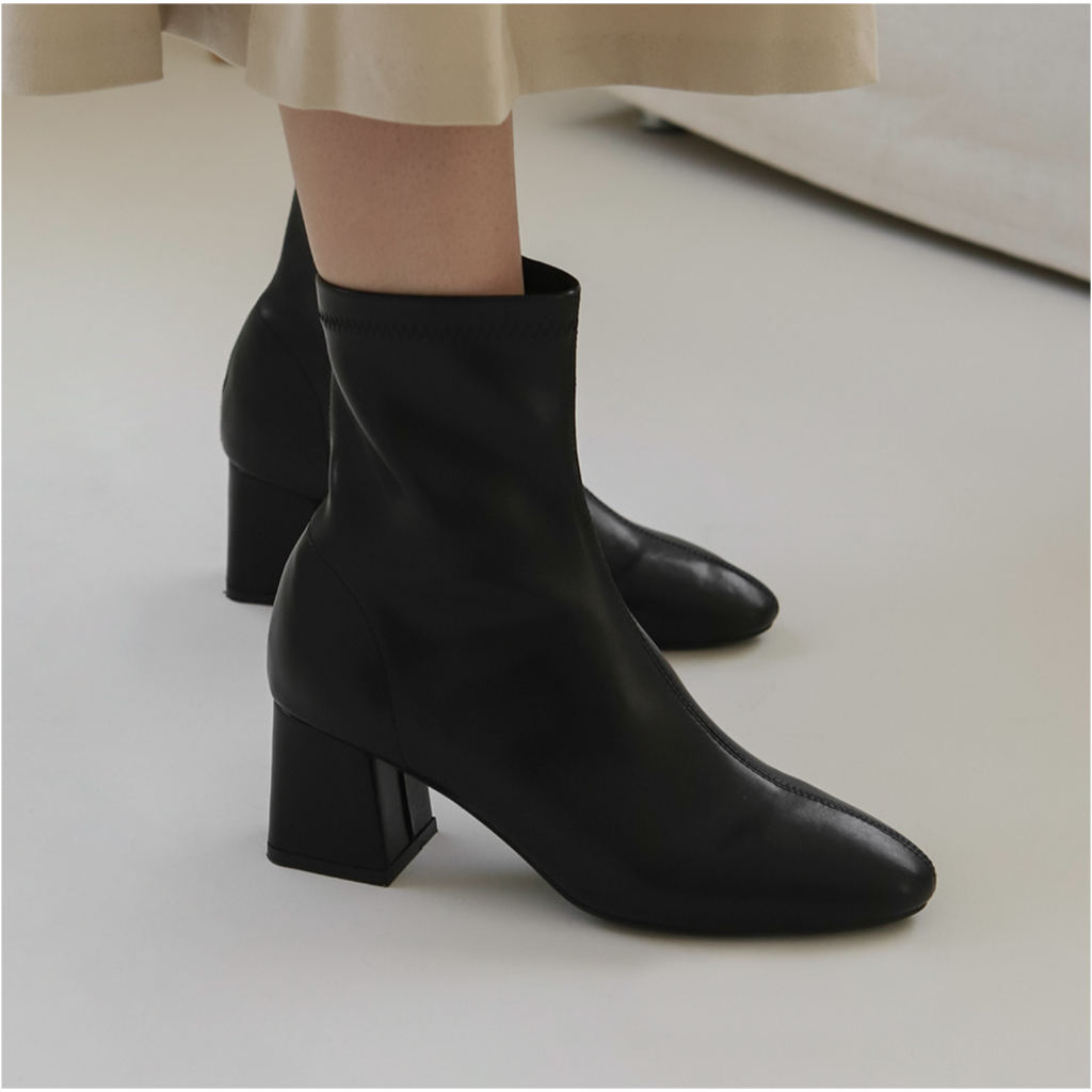 SAPPUN Blatty Basic Socks Ankle Boots (6cm) | SAPPUN