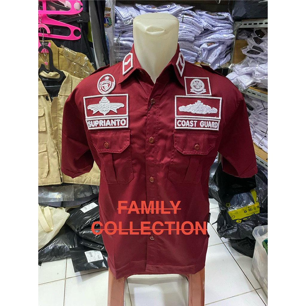 SERAGAM COAST GUARD BORDIR TIMBUL