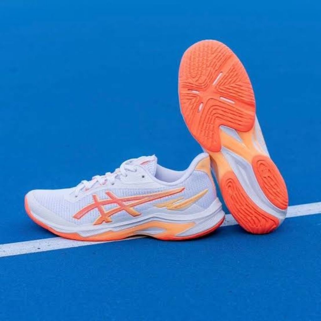 Sepatu Asics Netburner ff4 White Orange Quality Premium
