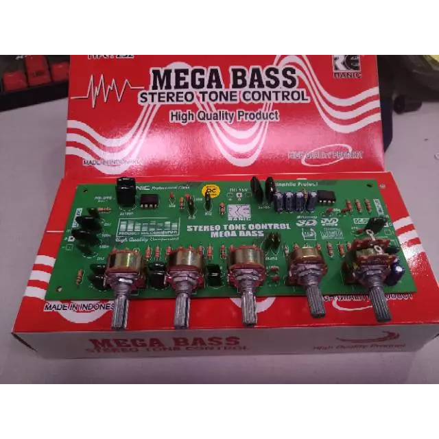 Kit Tone Control Stereo Megabass 2x4558 5 Potensio type 232