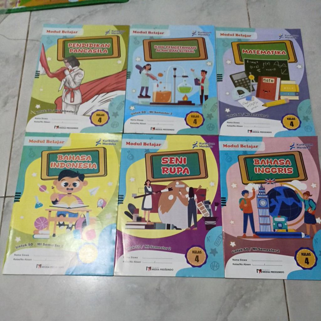 LKS Modul Belajar SD Kelas 4 Semester 2 Media Pressindo Kurikulum Merdeka