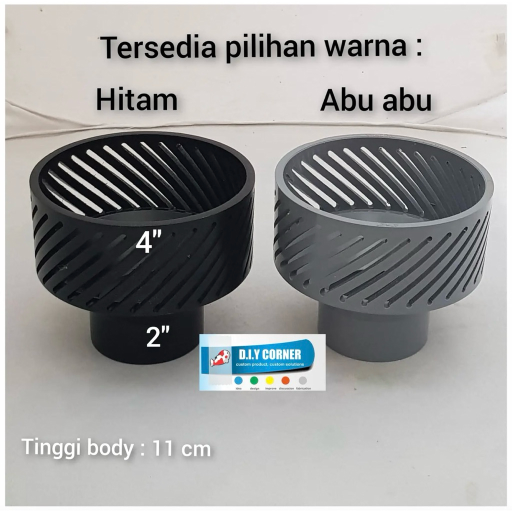 Skimmer Kolam Koi 4 ke 2 Inch Skimmer Statis DIY Corner