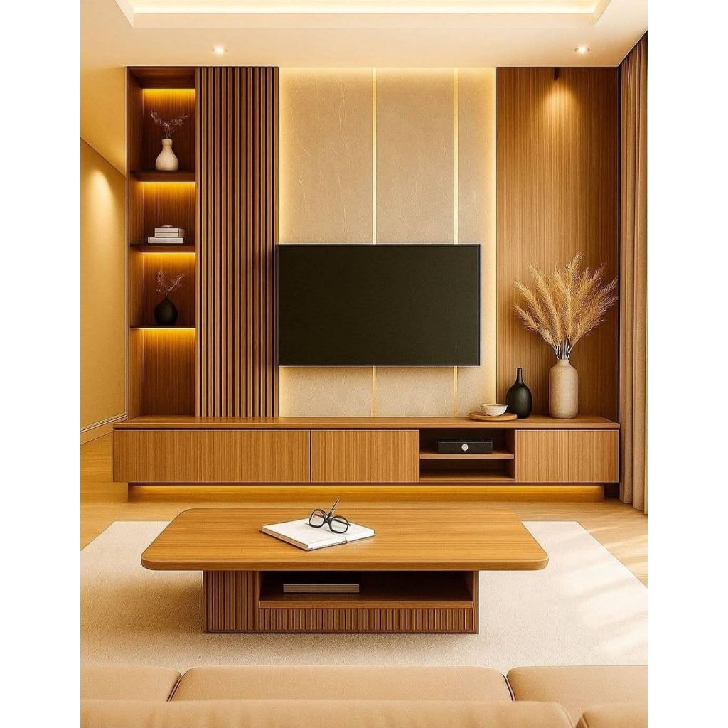 Pembuatan Backdrop TV Dan Kitchen set