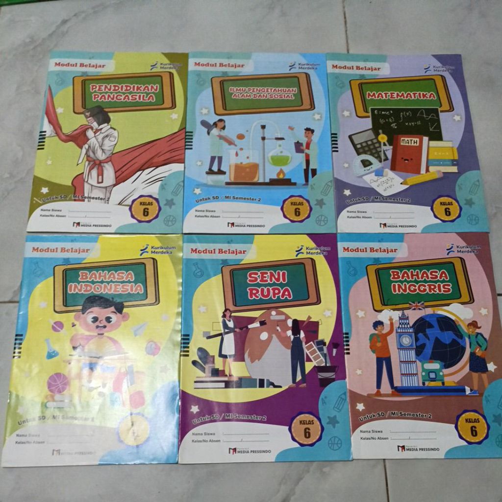 LKS Modul Belajar SD Kelas 6 Semester 2 Media Pressindo Kurikulum Merdeka