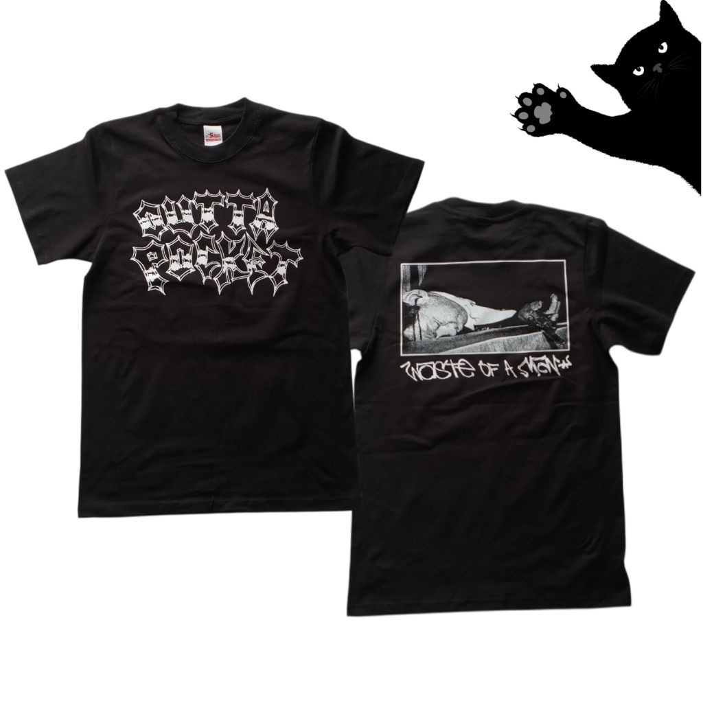 T-shirt Kaos Band Outta Pocket - Waste Of A Man