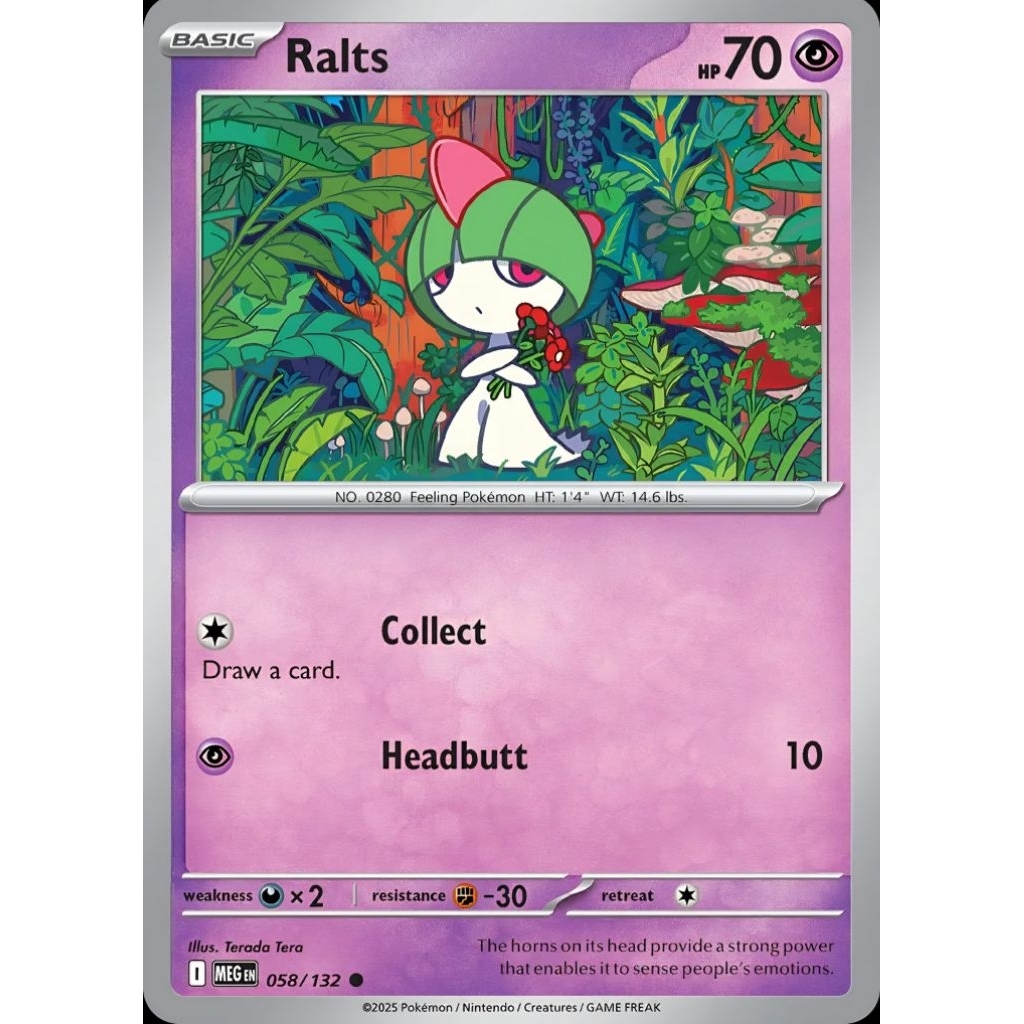 Tcg Pokemon Ralts Common Meg
