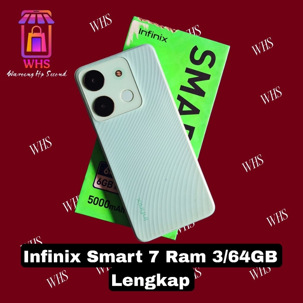Infinix Smart 7 Ram 3/64GB Fullset