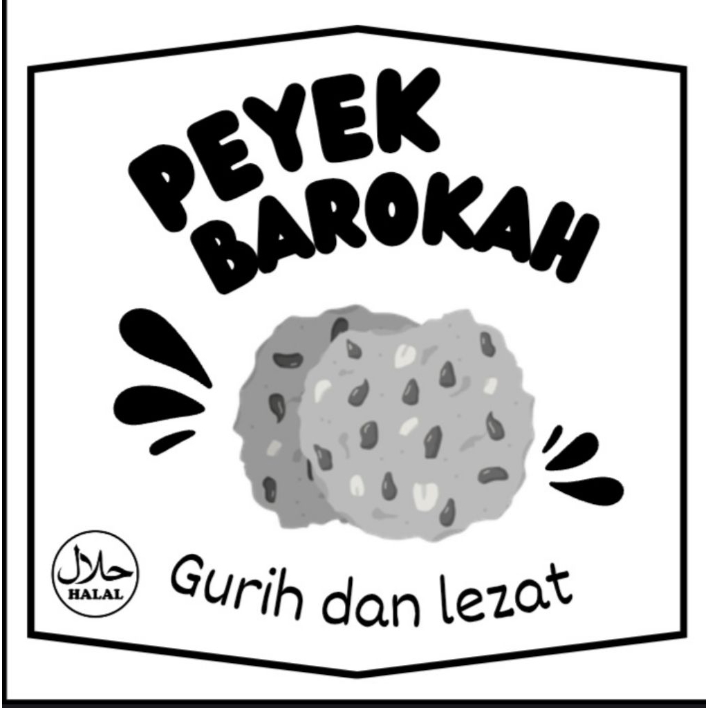 label makanan / label snack hvs f4